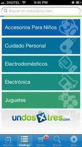aplicación de comercio móvil