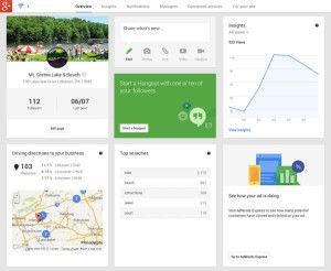 google + dashboard