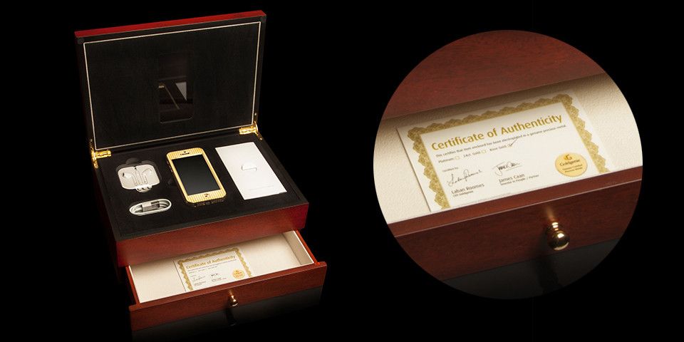 iPhone 5 de oro y diamantes que podrás adquirir por 100.000 dólares
