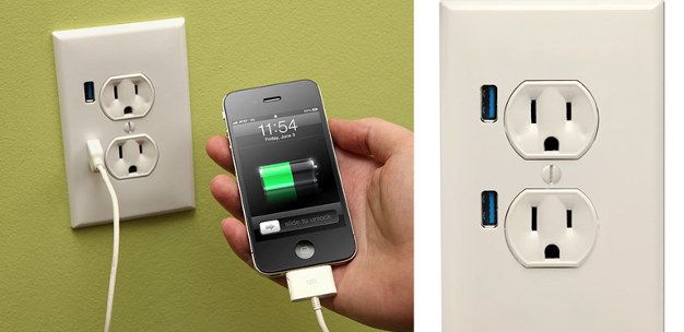 Enchufe eléctrico con cargador USB