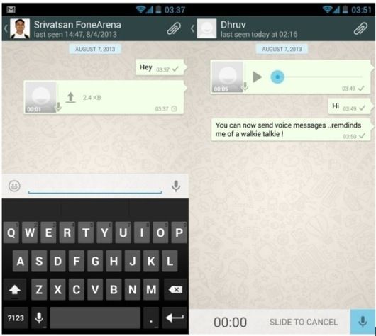 Los mensajes de voz llegan a WhatsApp