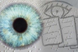 Braille en los ojos con unos lentes de contacto táctiles