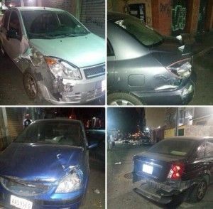 carros chocados