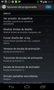 opciones programador