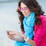 Mujer con smartphone