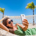 Mujer con smartphone
