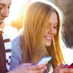 Mujer con smartphone