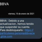 “Suspensión de cuenta”: Alerta de phishing vía SMS a clientes BBVA España