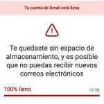 Te quedaste sin espacio de almacenamiento en Gmail