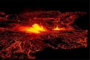 ¿Qué tan rápido viaja la lava?