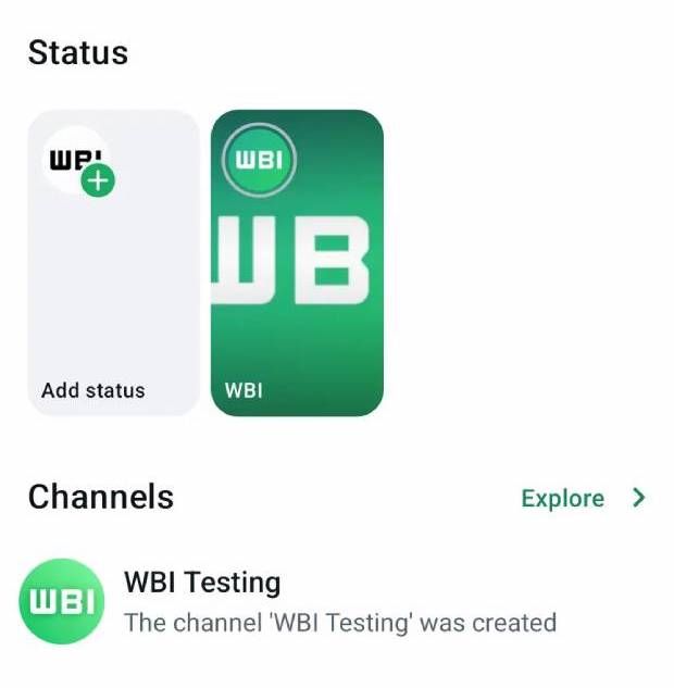 WhatsApp prepara nueva interfaz para la Bandeja de Estados y Lista Vertical de Canales Recomendados