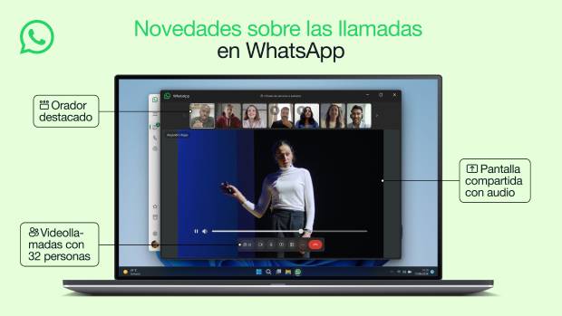 WhatsApp ahora permite videollamadas con hasta 32 participantes en todos tus dispositivos