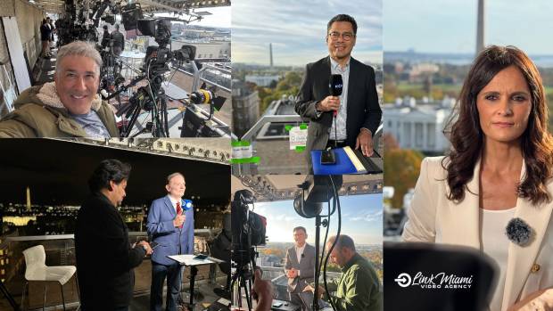 Cobertura Elecciones Estados Unidos 2024: Link Miami transmitió 24 noticieros estelares de televisión en vivo desde Washington DC