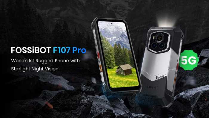 FOSSiBOT F107 Pro: ¡Primer teléfono resistente del mundo con Starlight Night