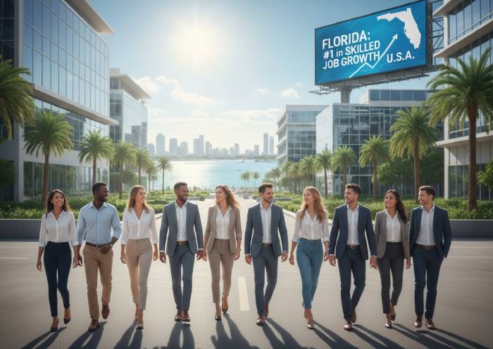 Florida lidera el crecimiento del empleo calificado en Estados Unidos por tercer año consecutivo