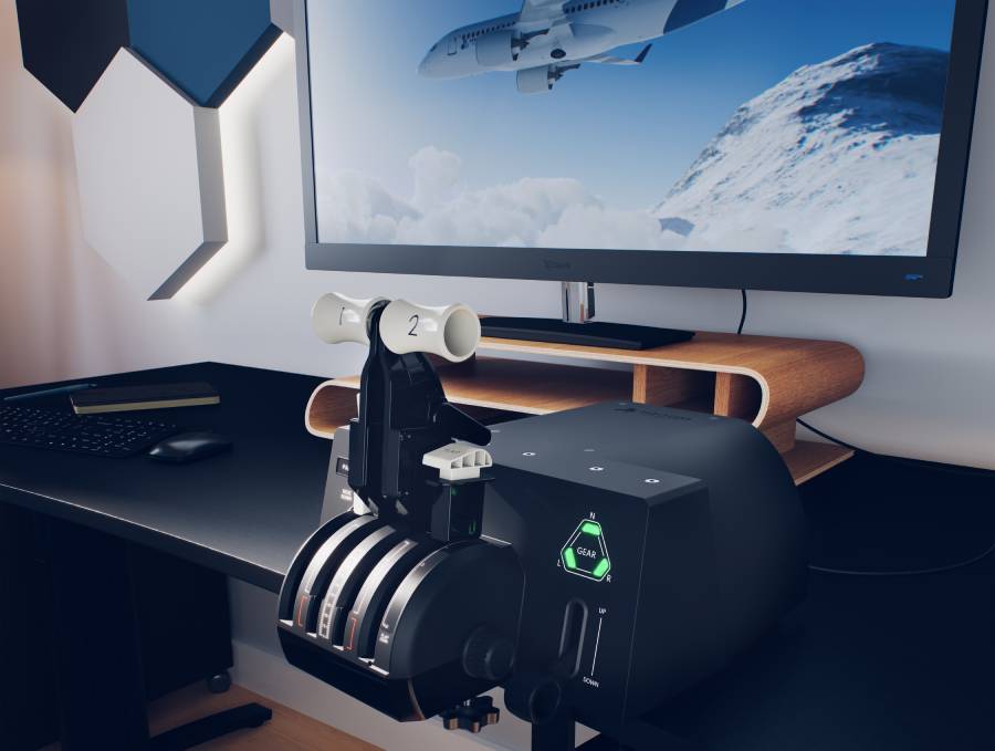 Bravo Throttle Quadrant LITE simplifica la experiencia de simulación de vuelo profesional sin perder calidad