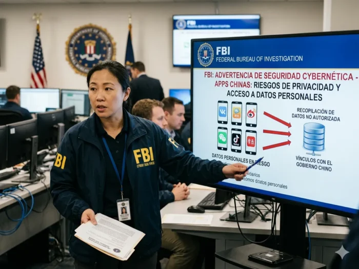 FBI advierte sobre apps chinas: riesgos de privacidad y acceso a datos personales preocupan a usuarios