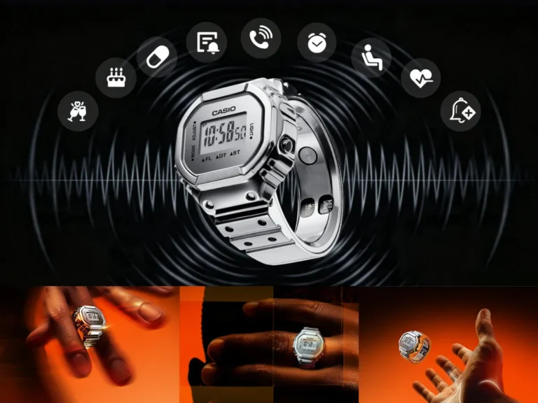 Casio lanza su reloj-anillo inteligente y desafía a Oura con sensores de salud