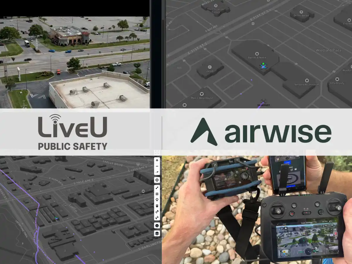 LiveU y Airwise se alían para ofrecer drones con video en vivo para la seguridad pública